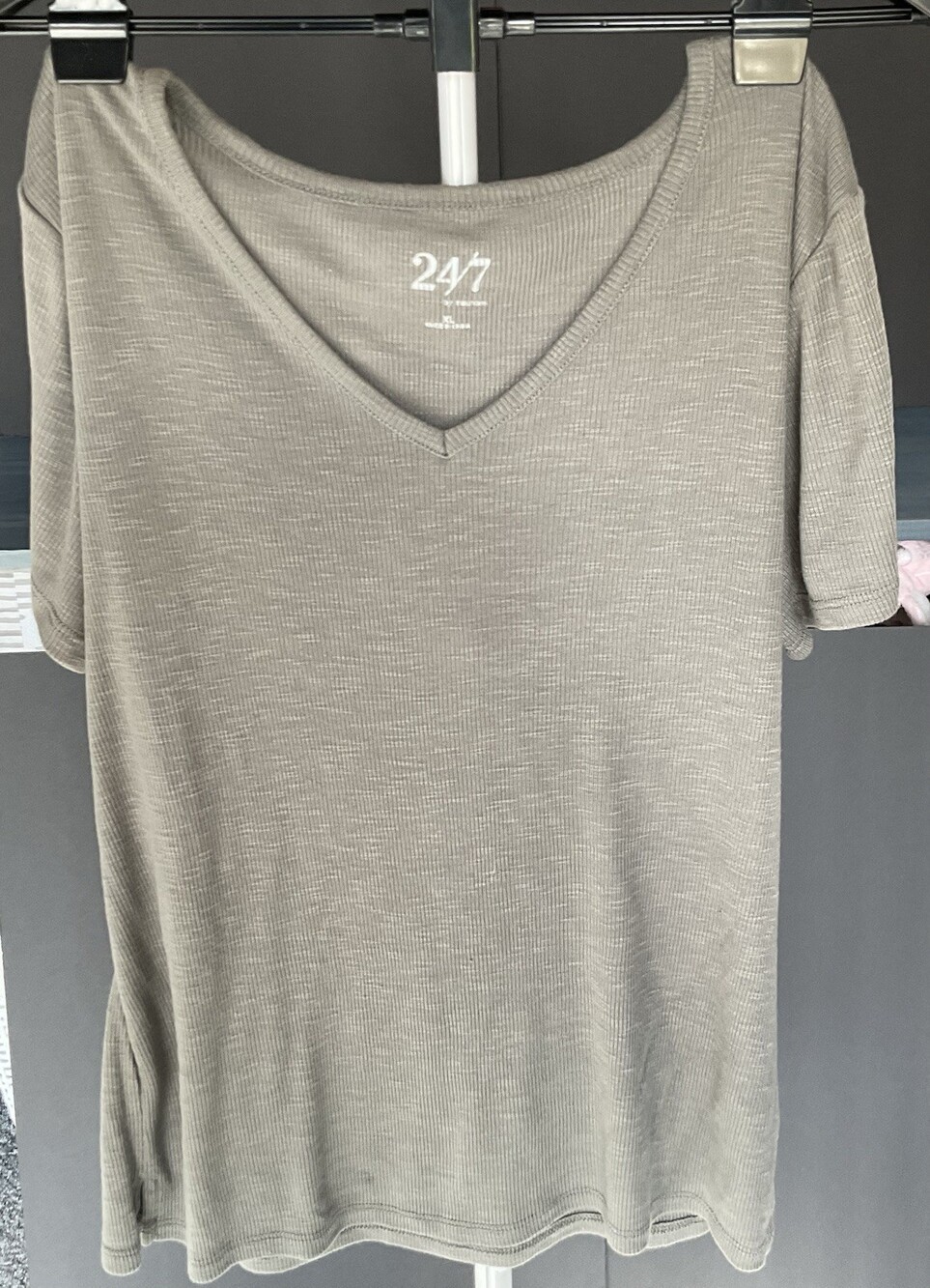 24/7 by Maurices Women's Top , Army Green, XL